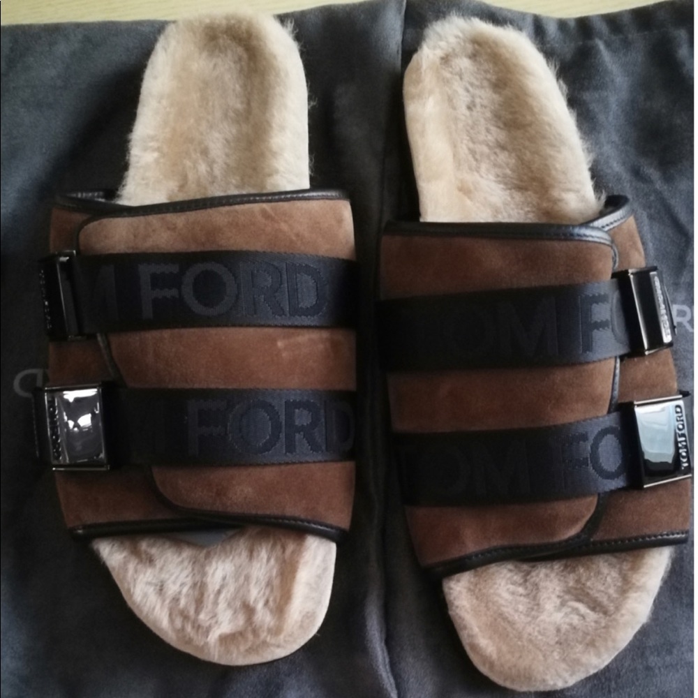 Men’s Churchill Shearling-Lined Slide Sandals